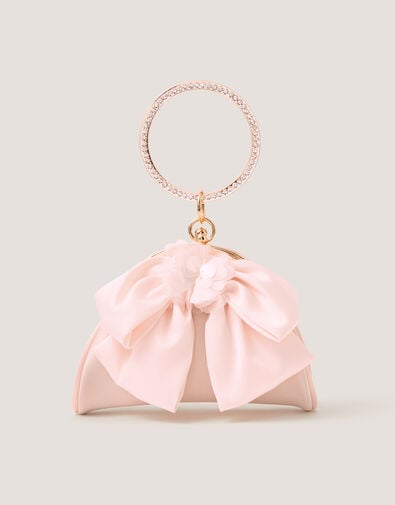 Sequin Bow Bangle Bag, , large