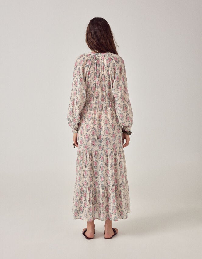 Maison Hotel Anne Floral Shimmer Maxi Dress, Multi (MULTI), large