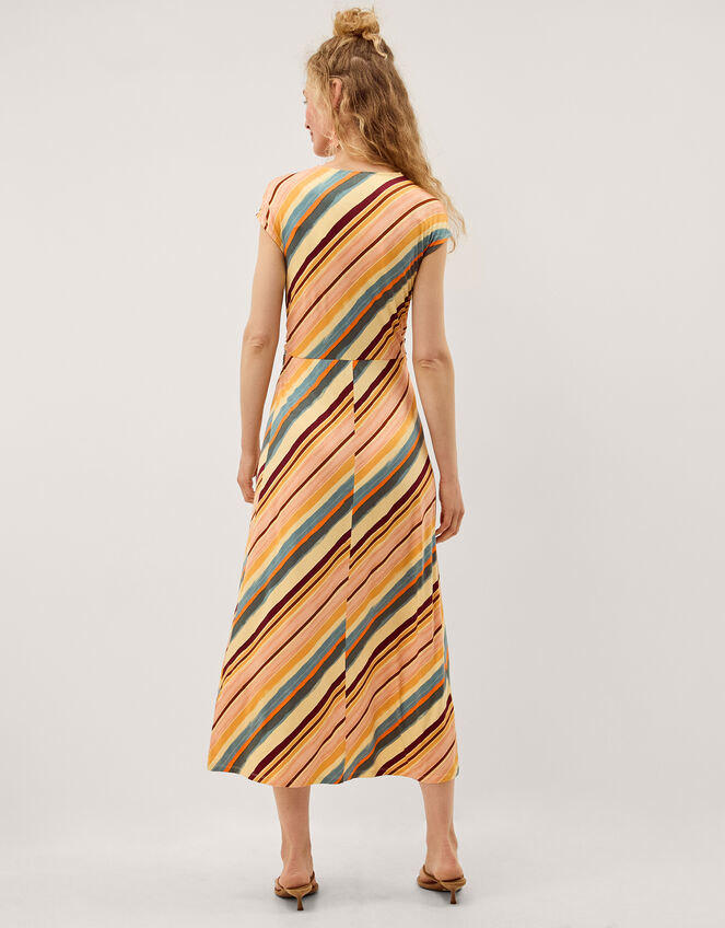 Tola Stripe Jersey Midi Dress, Pink (LIGHT PINK), large