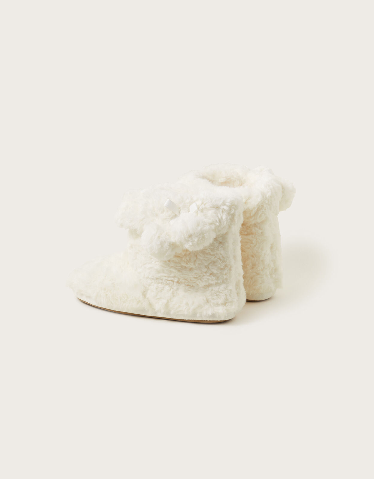 Pom pom slipper top boots