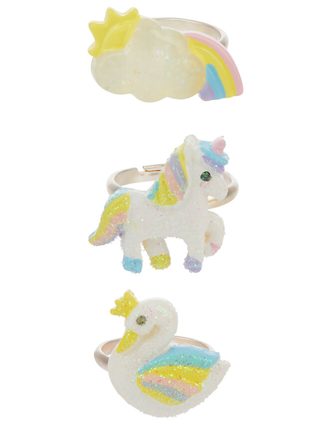 3 Rainbow Rings, , large