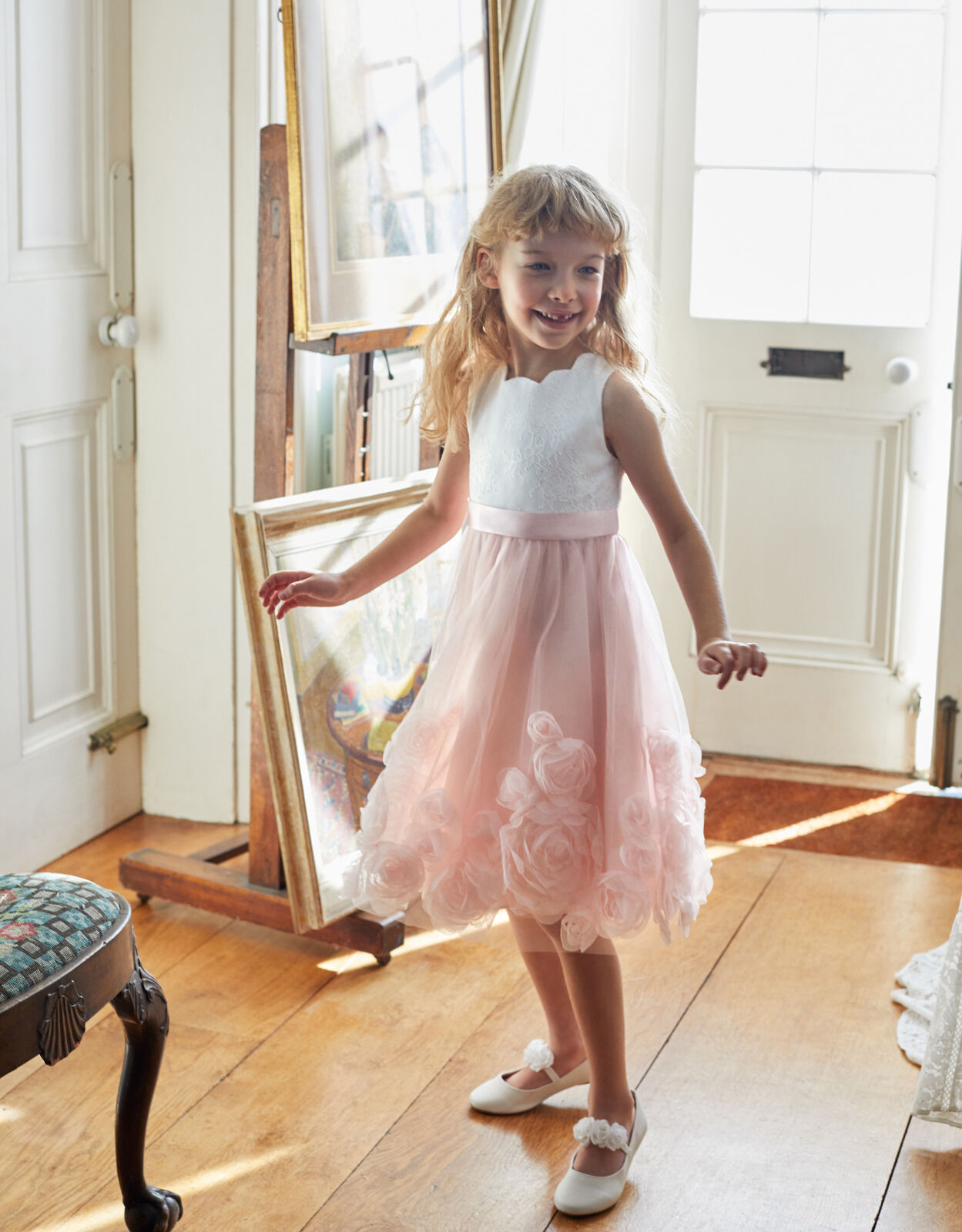 Monsoon flower girl dress top