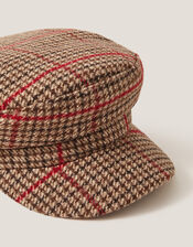 Viv Check Baker Boy Hat, , large