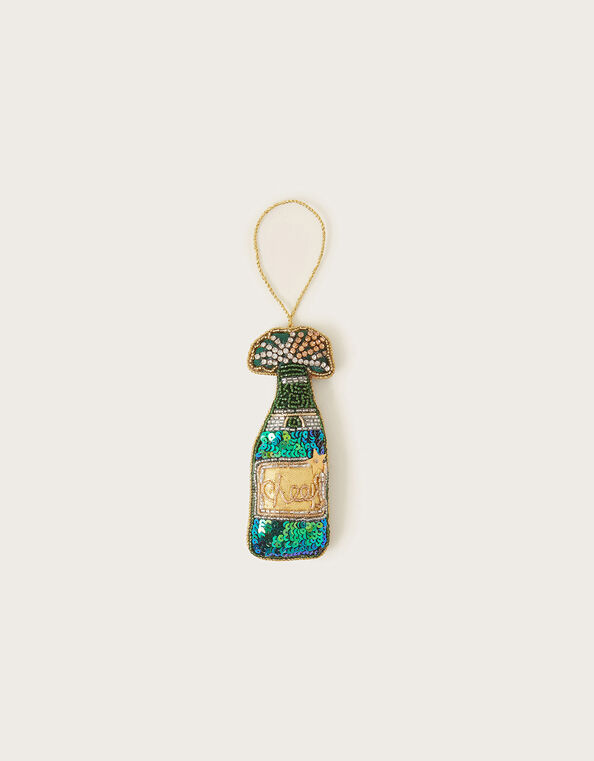 Champagne Christmas Hanging Decoration, , large