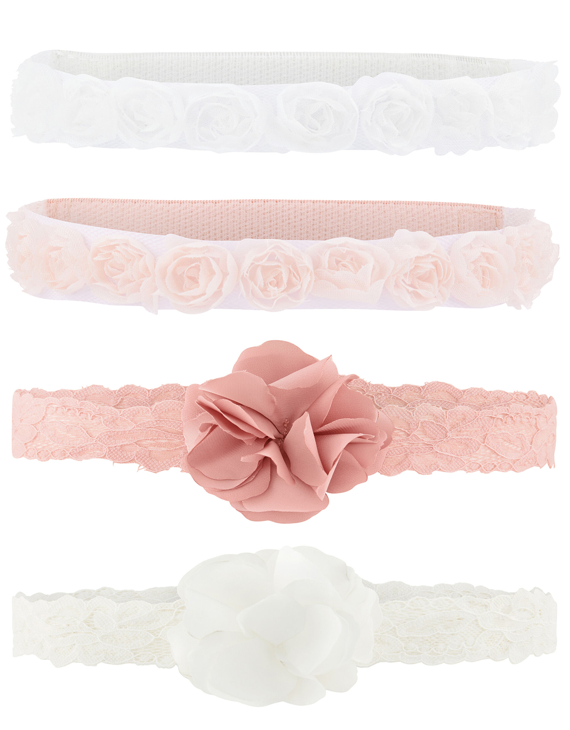 Baby Rosette and Corsage Bando Headband Multipack, , large
