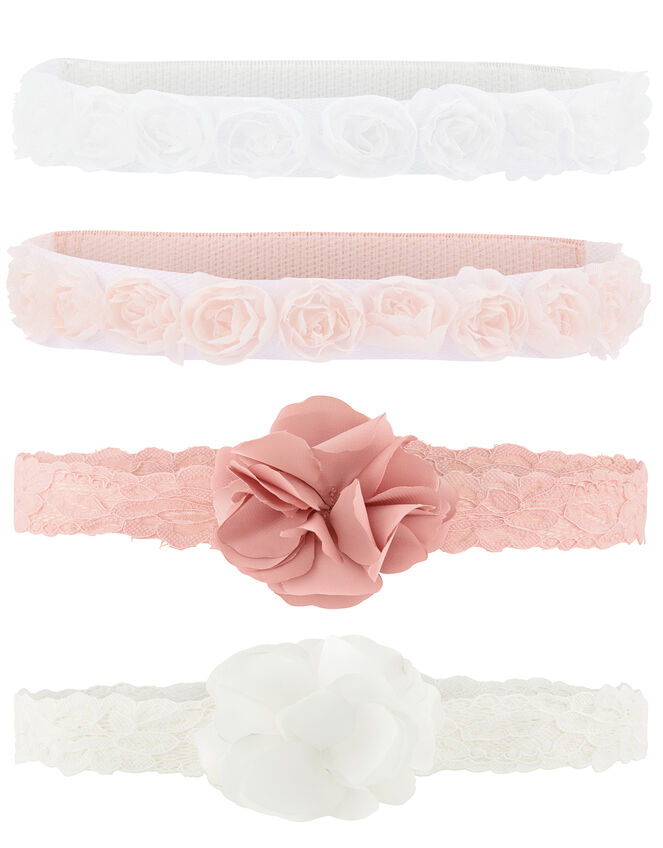 Baby Rosette and Corsage Bando Headband Multipack, , large