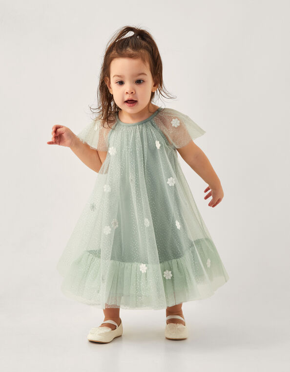 Baby Ciara Swing Dress, Green (GREEN), large