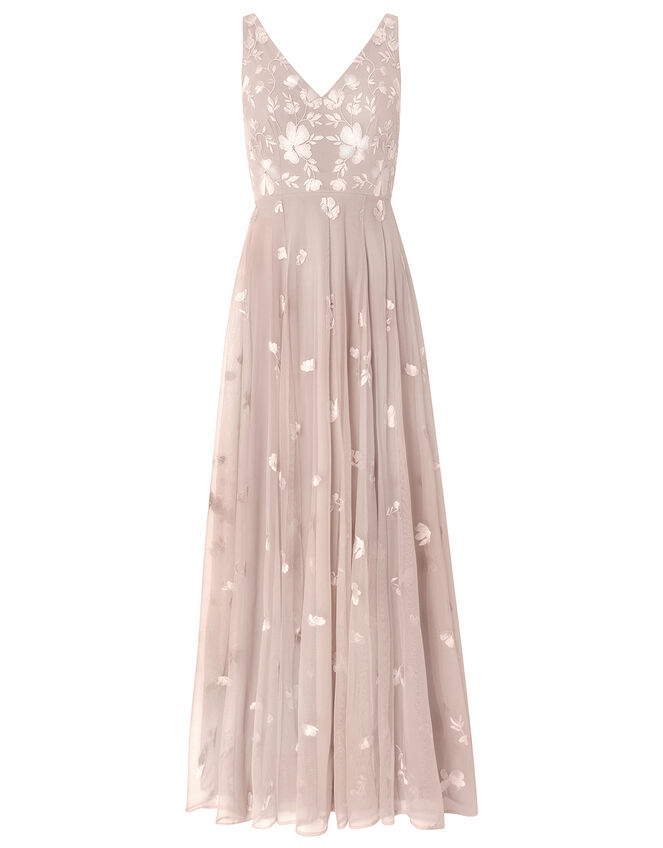 Clemence Embroidered Maxi Dress, Pink (PINK), large