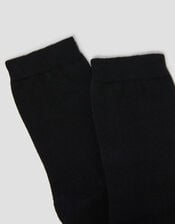 Plain Socks, Black (BLACK), large