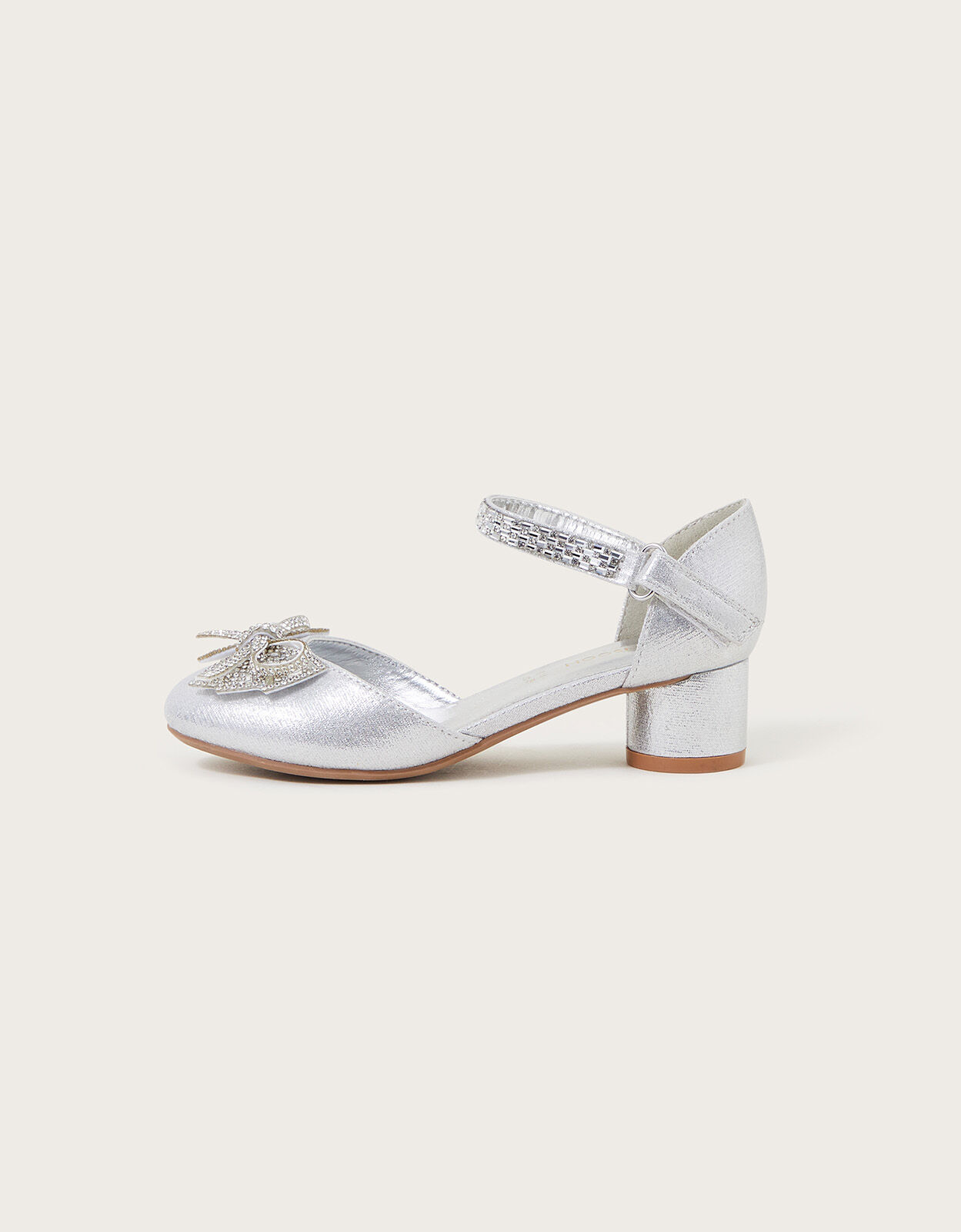 Silver flower heels store