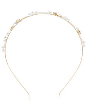 Pearl, Crystal and Seashell Headband, , large