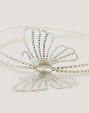 Rhinestone Butterfly Metal Headband, , large