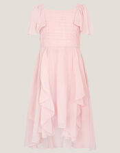 Joy Ruffle Chiffon Party Dress, Pink (PINK), large