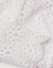 Baby Carmela Crochet Cardigan, Ivory (IVORY), large