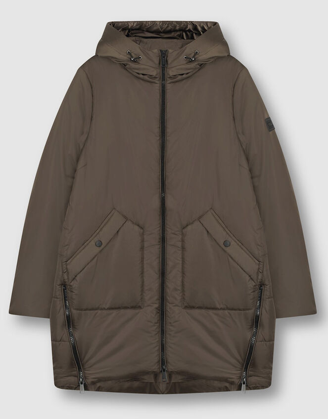 Rino and Pelle Padded Hooded Coat, Green (GREEN), large