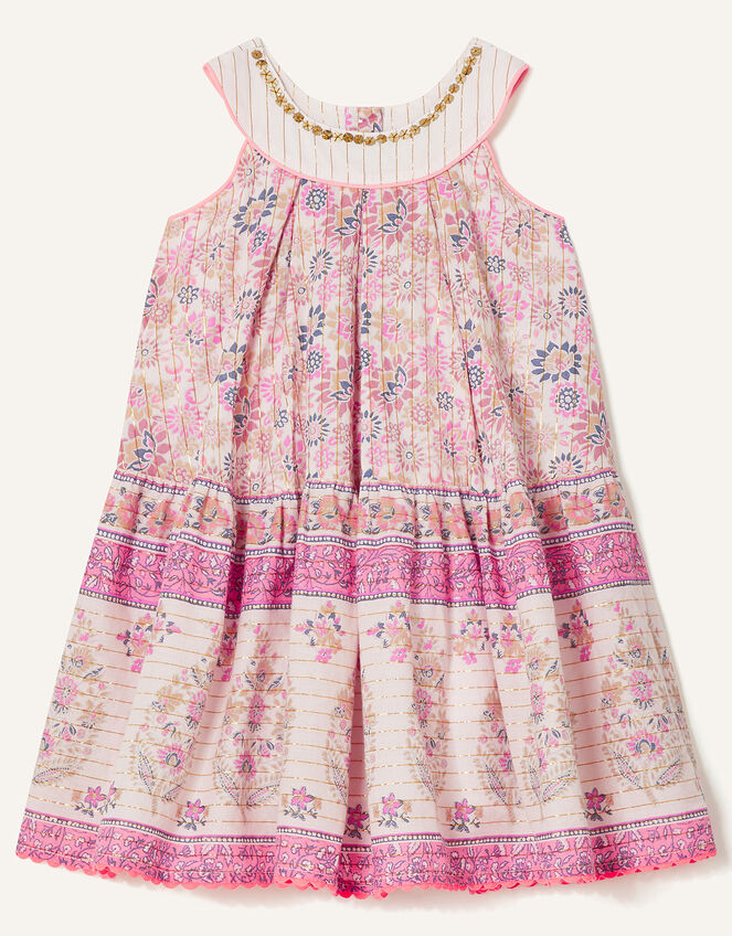 Baby Woodblock Print Dress Purple | Baby Girl Dresses | Monsoon UK.