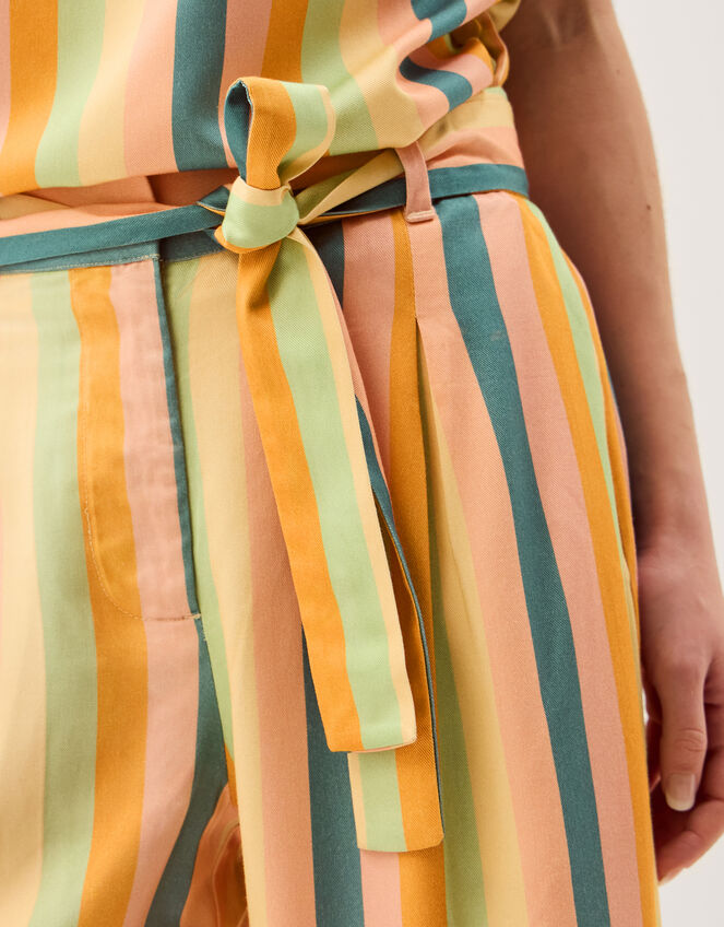 Clemence Elodie Stripe Wide Leg Trousers Multi