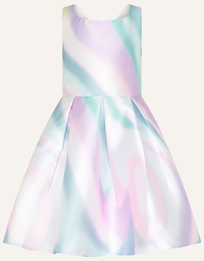 Jolene Unicorn Marble Duchess Twill Dress, Multi (MULTI), large