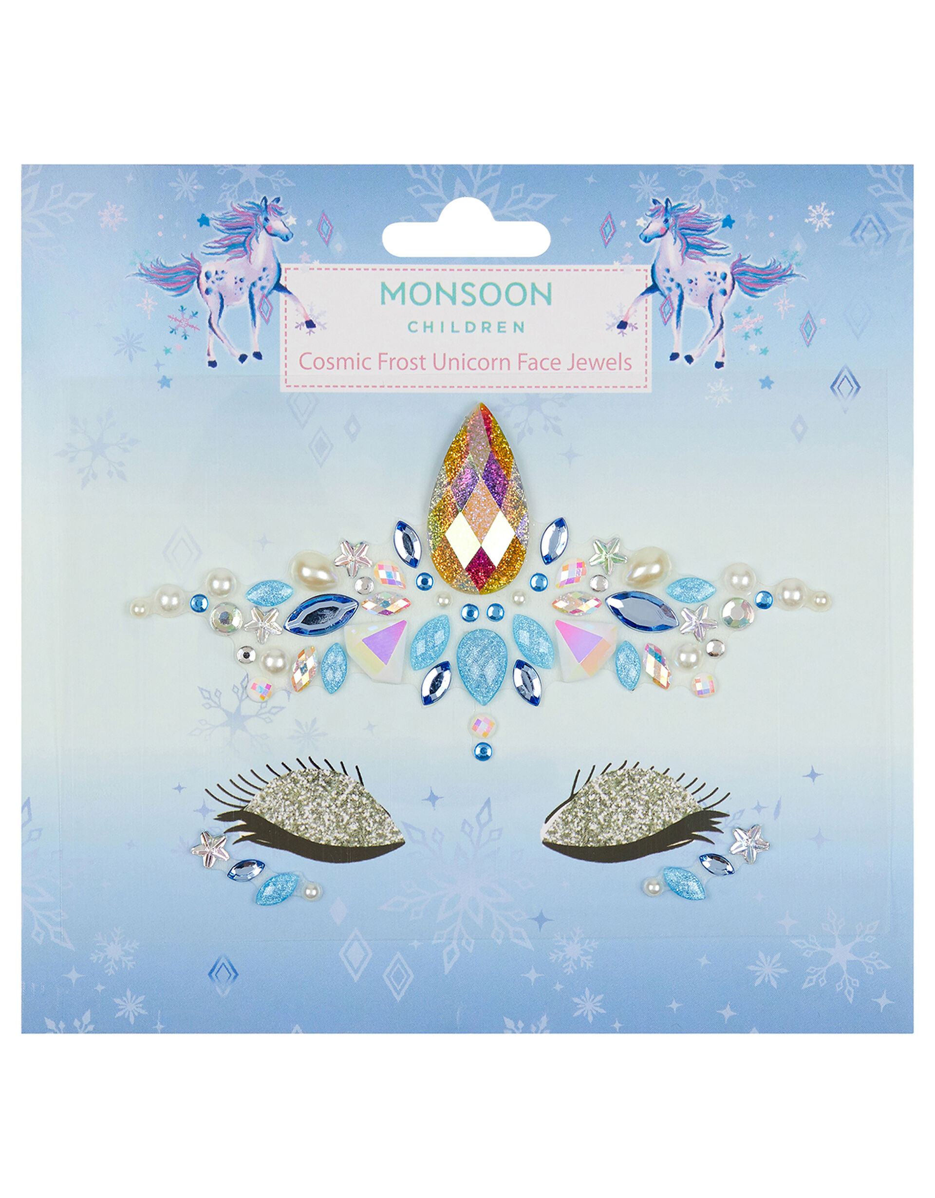 Frosted Unicorn Face Jewels, , large