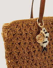 Beaded Fish Bag Charm, , large