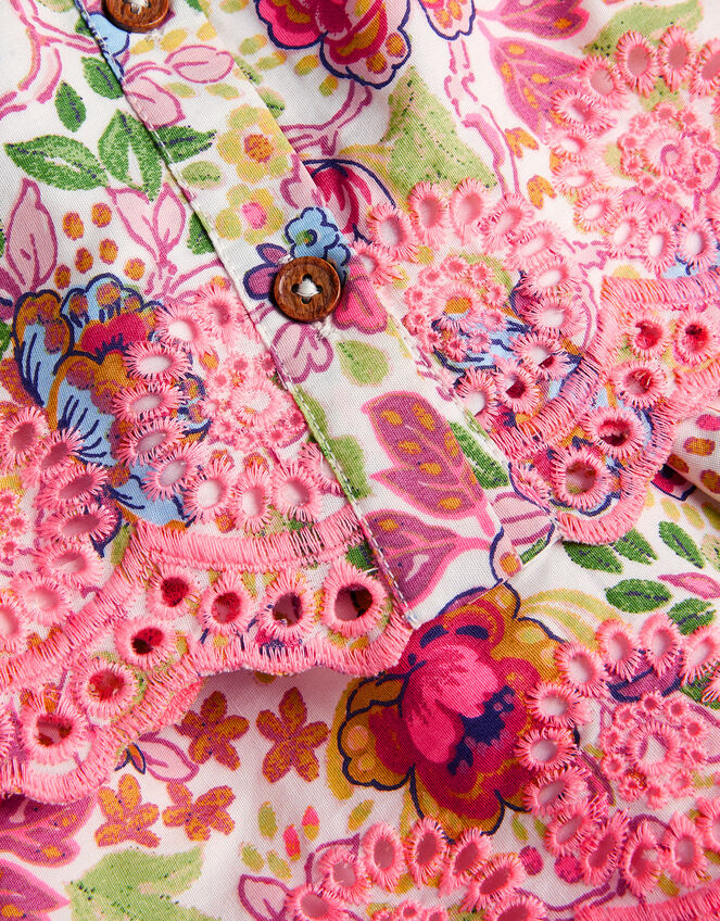 Floral Broderie Top and Shorts Set, Multi (MULTI), large