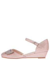 Nina Diamanté Butterfly Wedges, Pink (PINK), large