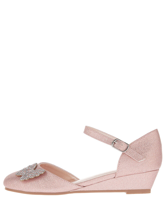 Nina Diamanté Butterfly Wedges, Pink (PINK), large