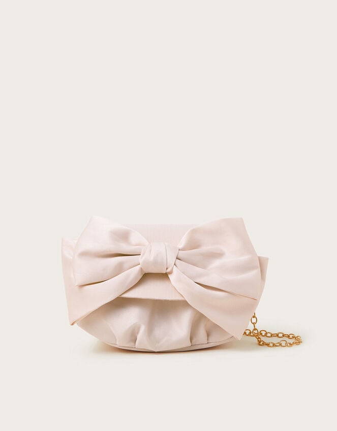 Sara Satin Bow Bag, , large