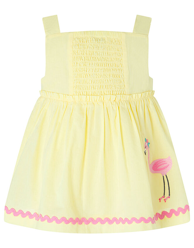 Baby Fifi Flamingo Set in Organic Cotton, Yellow (YELLOW), large