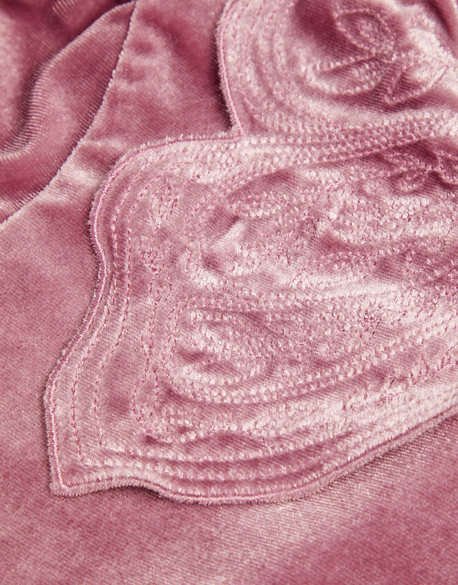 Velvet Butterfly Collar Dress, Pink (DUSKY PINK), large