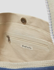 Valli Embroidered Canvas Beach Bag, , large