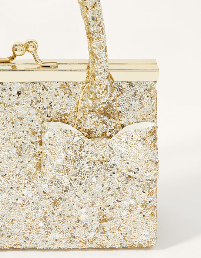Super Sparkle Bow Frame Bag, , large