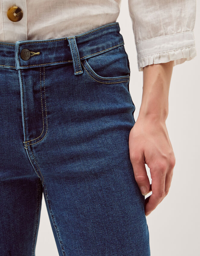 Idabella Slim Cropped Jeans, Blue (MID AUTHENTIC BLUE), large