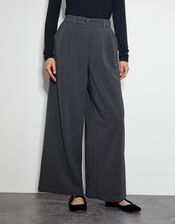 Wren Wide Leg Trousers, Grey (GREY), large