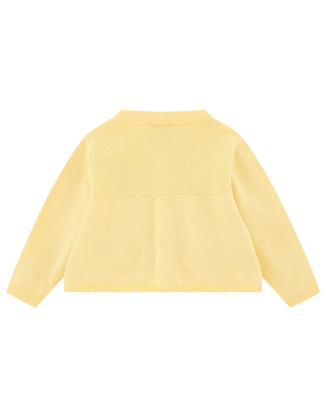Newborn Baby Duckie Knitted Cardigan, Yellow (YELLOW), large