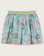 Unicorn Print Skirt , Blue (BLUE), large