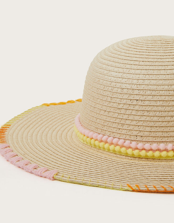 Sunset Stitch Floppy Hat, Multi (MULTI), large