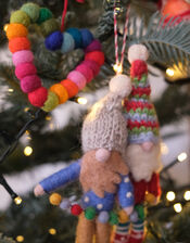 Fiona Walker Hanging Pom-Pom Heart , , large