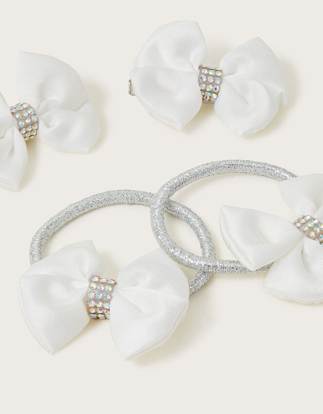 Sparkle Bow Hair Set, , large