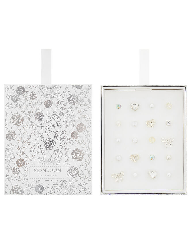 Bow and Heart Stud Earring Gift Box, , large