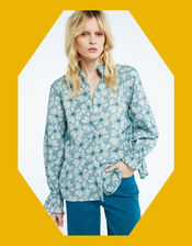 Fabienne Chapot Benoit Blouse, Teal (TEAL), large