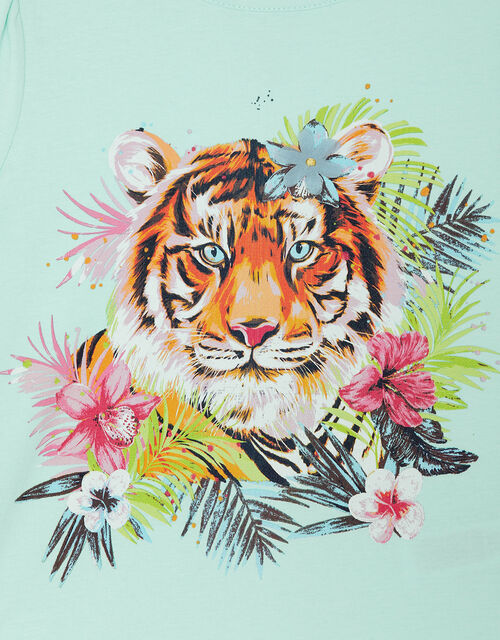 Tiger T-Shirt WWF-UK Collaboration, Blue (AQUA), large
