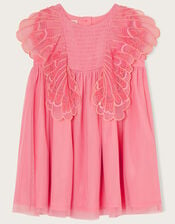 Baby Butterfly Sleeve Dress, Pink (PINK), large