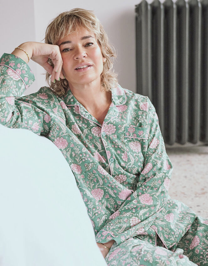 Dilli Grey Johair Pyjama Set, Green (GREEN), large