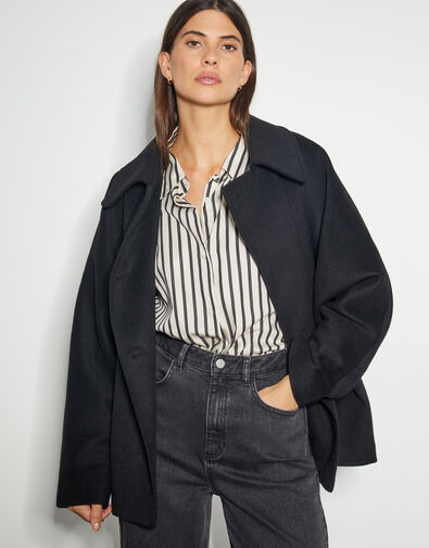 Didi Dolman Sleeve Coat, Black (BLACK), large