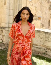 Piti Cuiti Tropical Shirt & Trousers Set, Red (RED), large