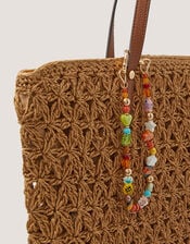 Tropical Beaded Bag Charm, , large