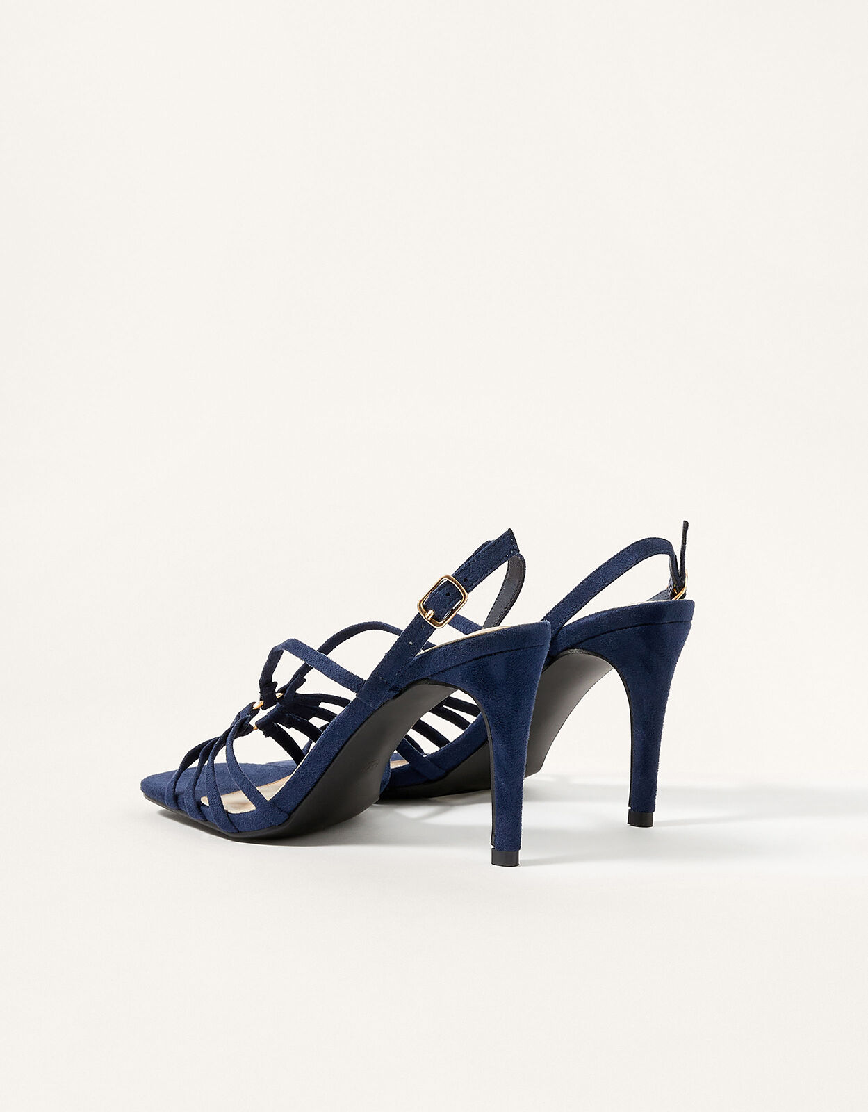 Dark blue strappy heels sales