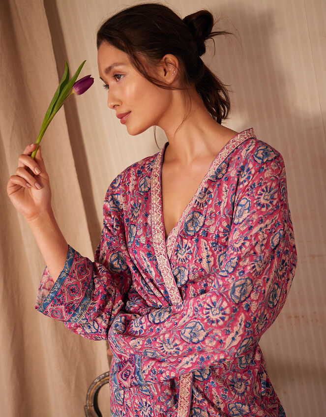 ARTISAN STUDIO Printed Kimono, Pink (PINK), large