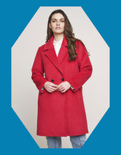 Rino and Pelle Double-Breasted Coat, Red (RED), large